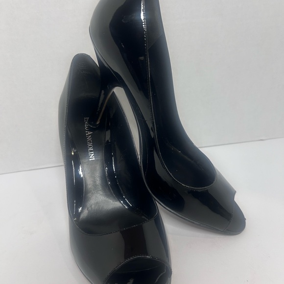 Sexy black patent Enzo Angiolini Heels - Picture 6 of 13